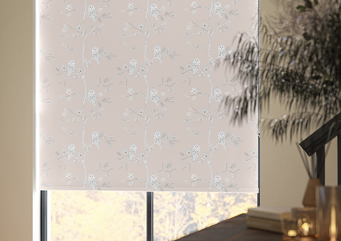 Treetop Owls, Rose Gold - Twist&Fit Roller Blind - Image 5